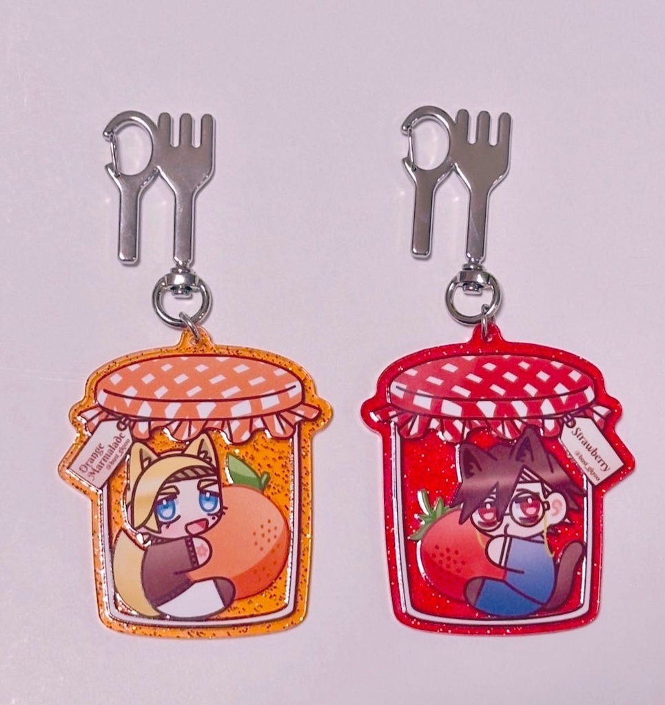 ししさめジャム瓶アクリルキーホルダー(2個セット価格)