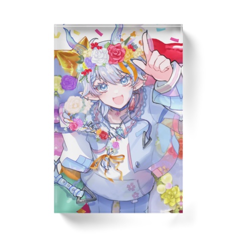 望天るくバースデーグッズ　アクリルブロック