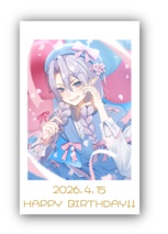 【2026望天るくバースデーグッズ】チェキ風カード