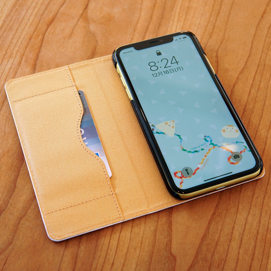 「ボウロのうた」手帳型iPhoneケース