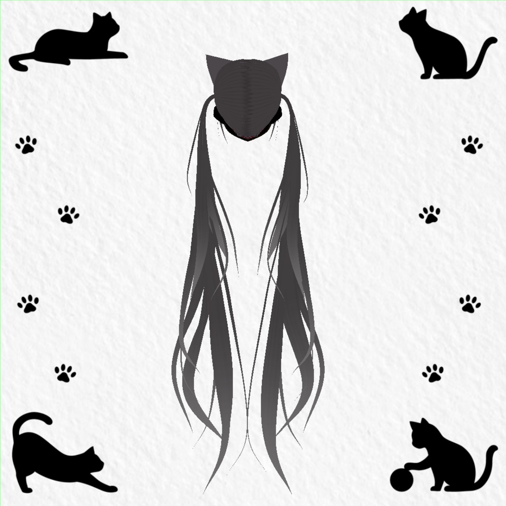 【VRoid】ふんわりロングツインテール1