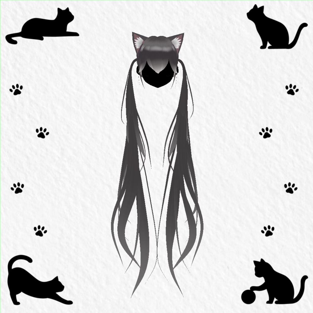 【VRoid】ふんわりロングツインテール1