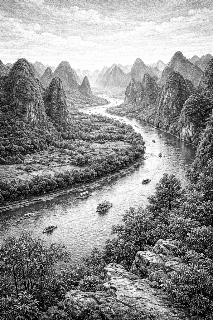 中国名所めぐり 万里の長城 桂林山水 紫禁城