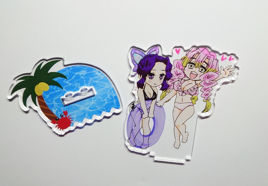 鬼滅の刃 場面写そのままアクリルスタンド しのぶと蜜璃 鬼滅の