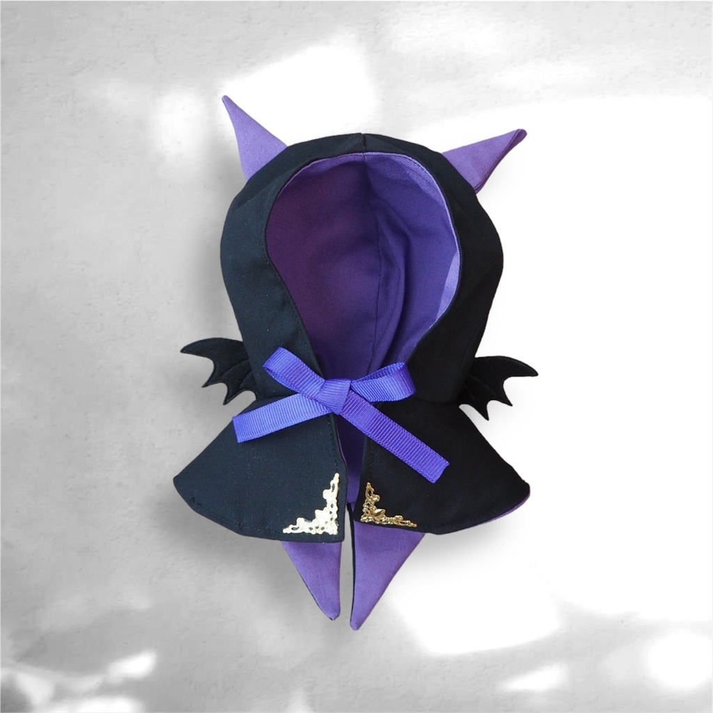 デビル風フードつきポンチョ