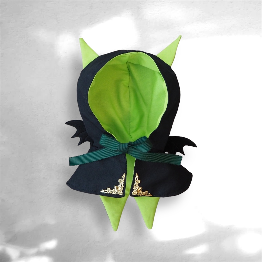 デビル風フードつきポンチョ