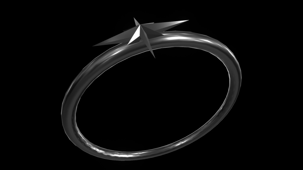 【無料】Simple Star Ring / シンプルな星の指輪【VRChat想定】