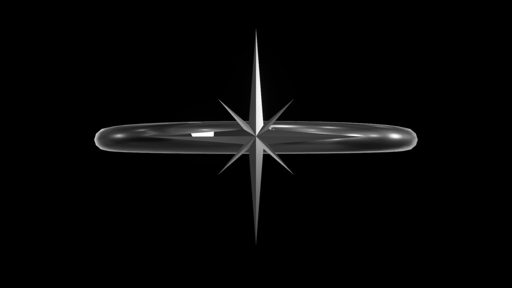 【無料】Simple Star Ring / シンプルな星の指輪【VRChat想定】