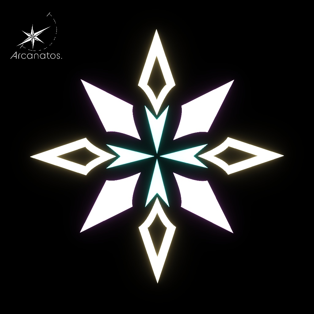 【VRChat想定】StarsHalo/星モチーフの天使の輪(アニメーション付き)