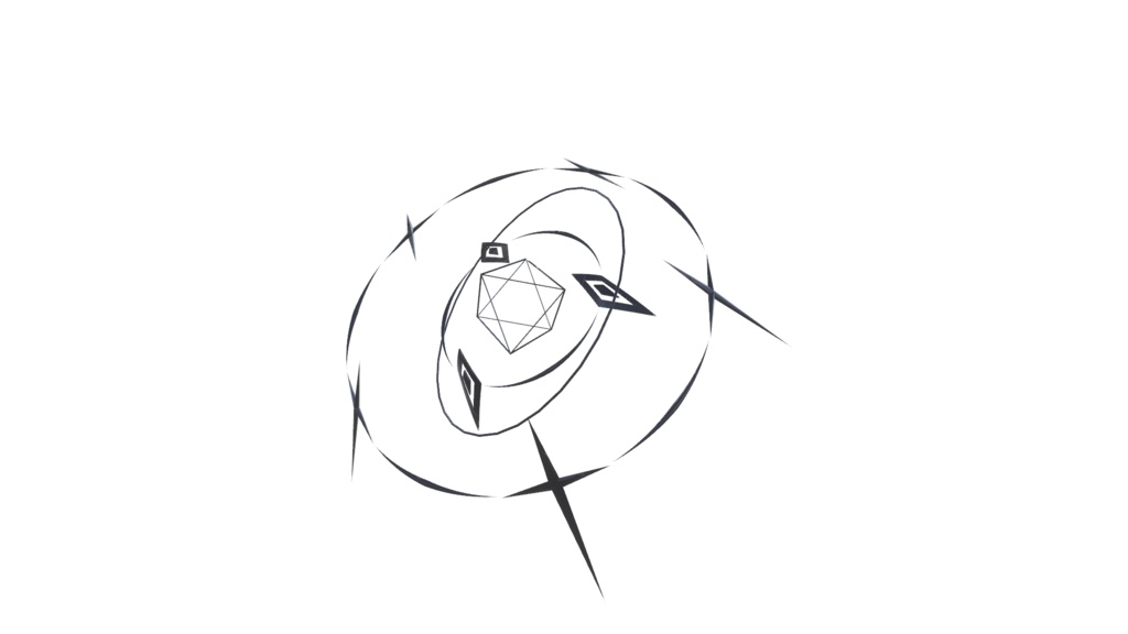 【VRChat想定】StarShieldHalo/星盾モチーフヘイロー(天使の輪)