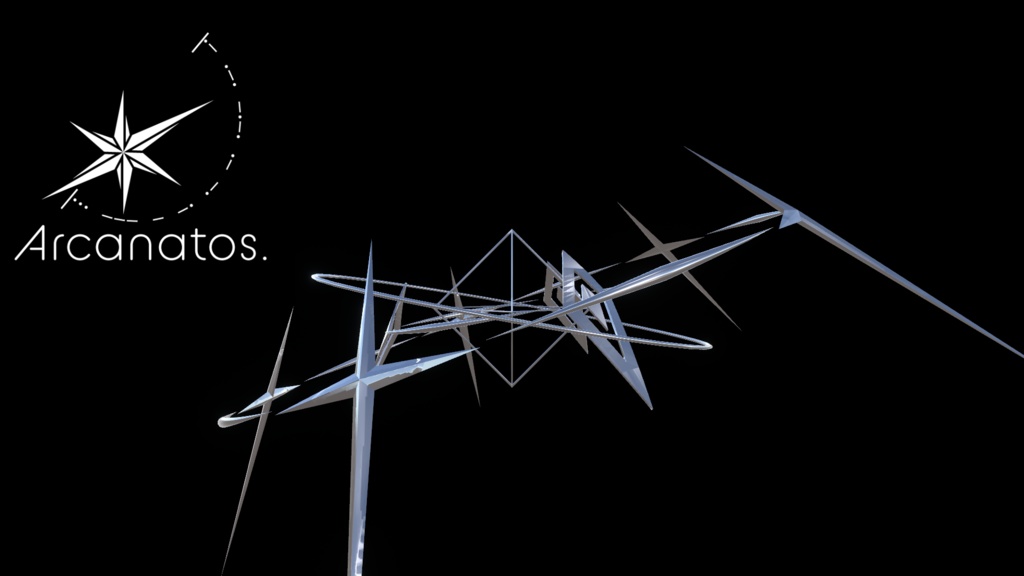 【VRChat想定】StarShieldHalo/星盾モチーフヘイロー(天使の輪)