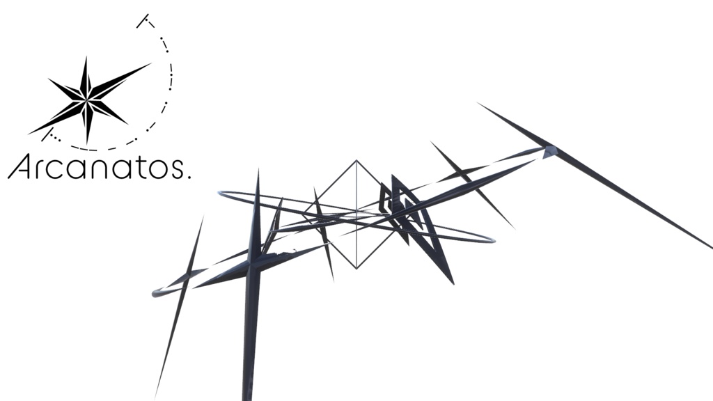 【VRChat想定】StarShieldHalo/星盾モチーフヘイロー(天使の輪)