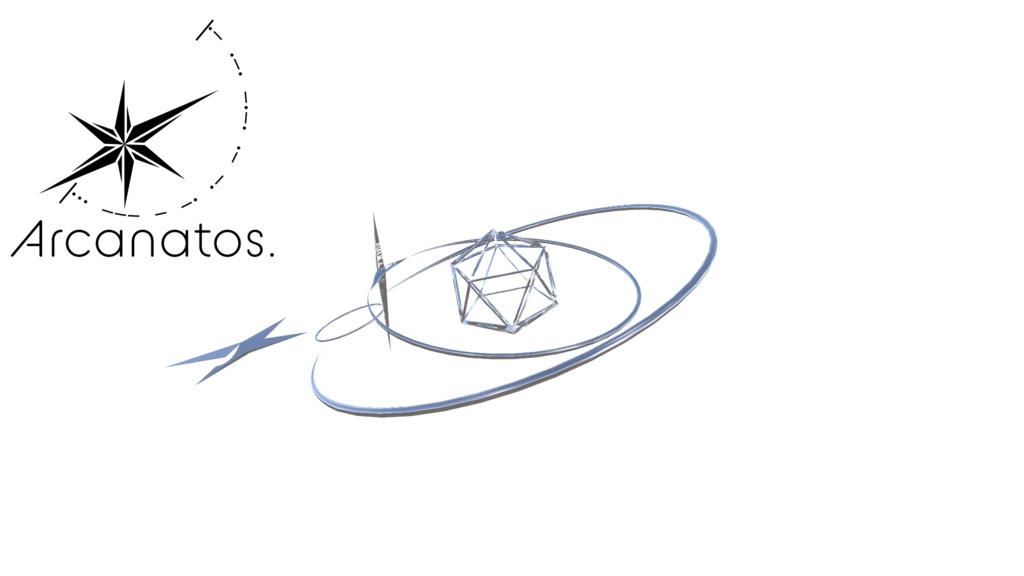 【VRChat想定】RingHalo / 円環と星モチーフの天使の輪(ヘイロー)