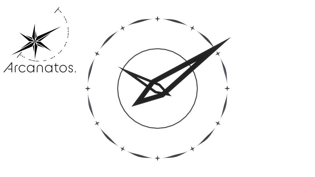 【VRChat想定】ClockHalo / 時計型天使の輪(ヘイロー)