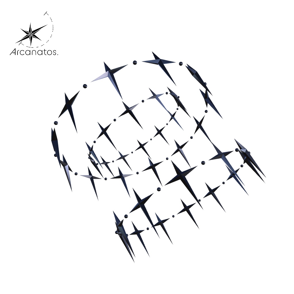 【VRChat想定】SimpleStarHalo / シンプルな星型天使の輪（ヘイロー）回転アニメーション付き