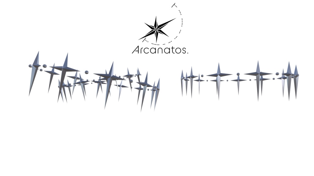 【VRChat想定】SimpleStarHalo / シンプルな星型天使の輪（ヘイロー）回転アニメーション付き