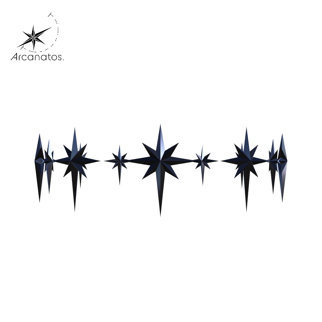 【VRChat想定】StarburstHalo/多芒星天使の輪(ヘイロー)