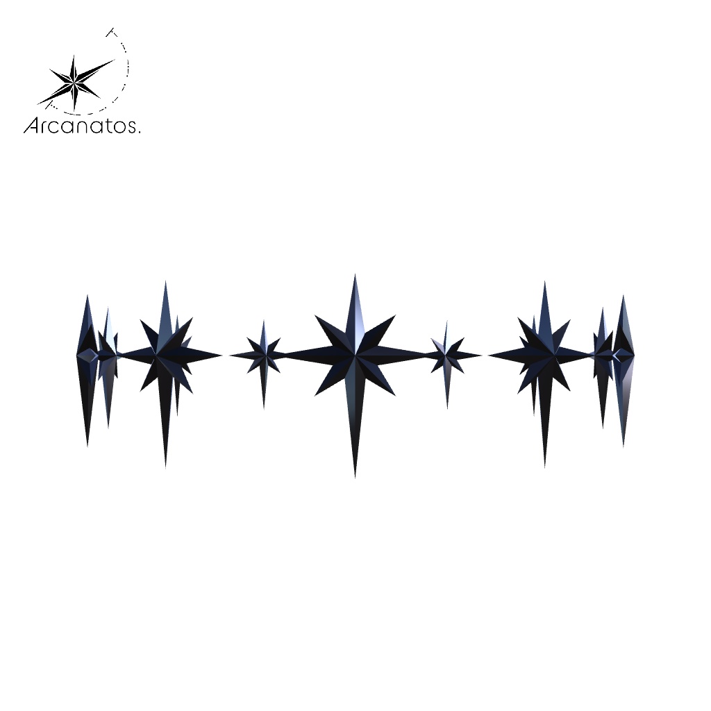 【VRChat想定】StarburstHalo/多芒星天使の輪(ヘイロー)