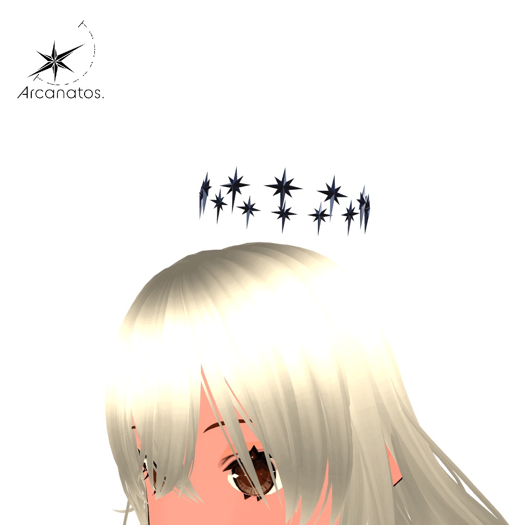 【VRChat想定】StarburstHalo/多芒星天使の輪(ヘイロー)