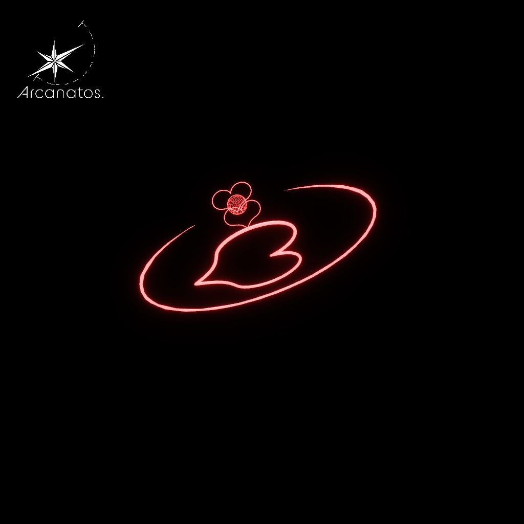 【VRChat想定】ハート型天使の輪(ヘイロー)4種(6色)セット_Vol2