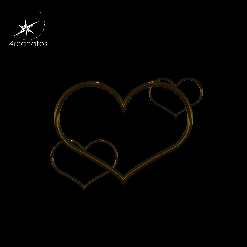 【VRChat想定】HairAcceHearts / ハート型ヘアアクセ