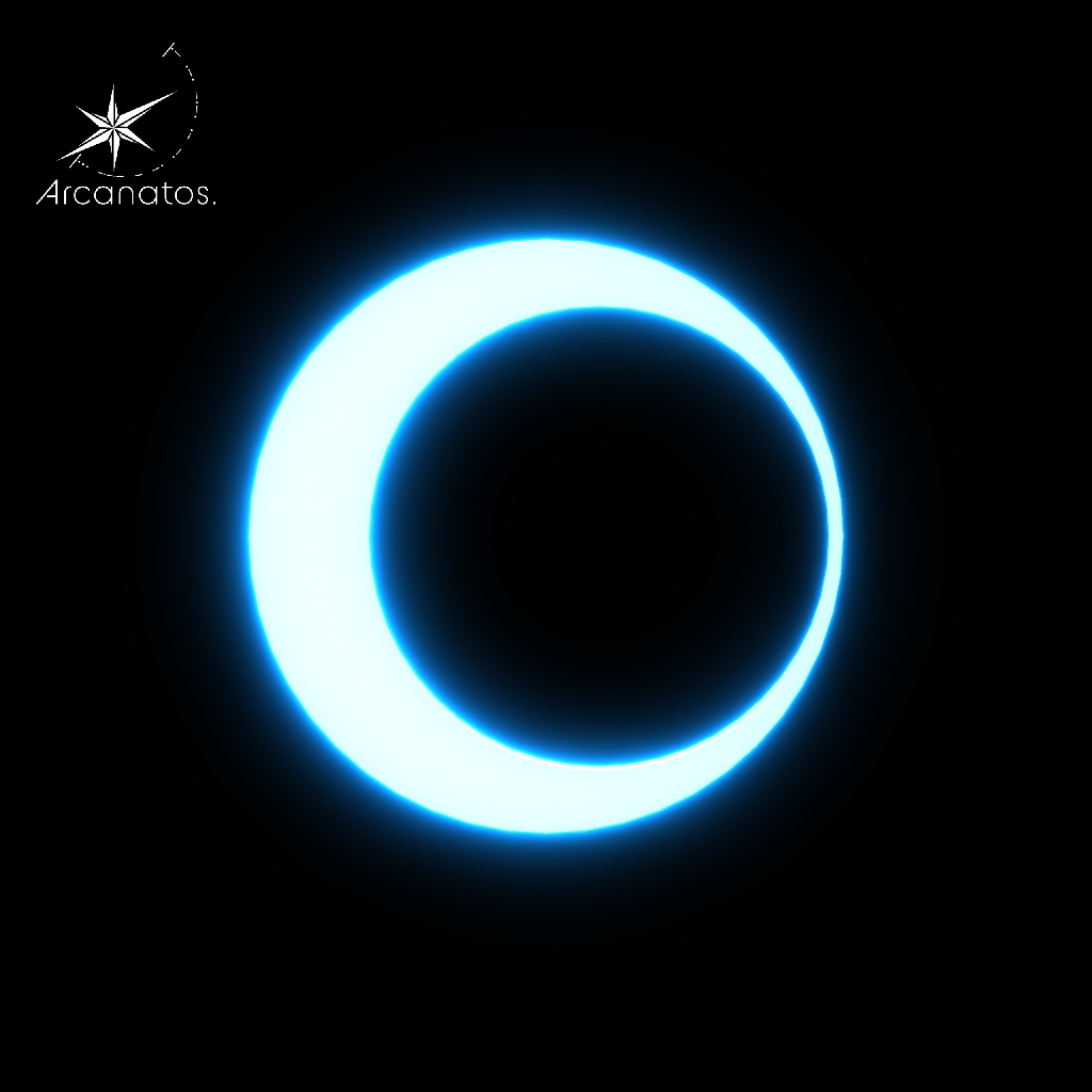 【VRChat想定】HairAcceMoon / 月型ヘアアクセ