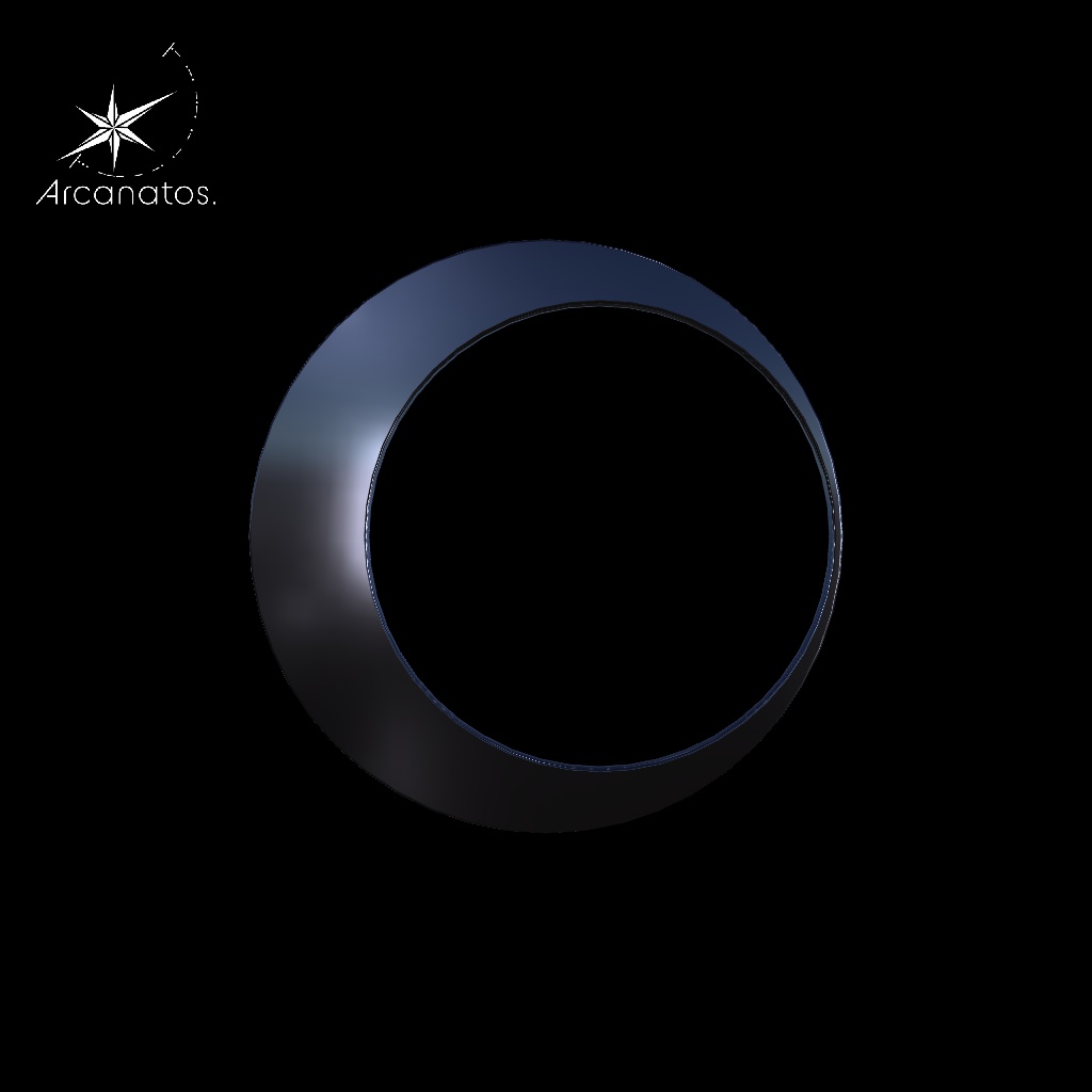 【VRChat想定】HairAcceMoon / 月型ヘアアクセ