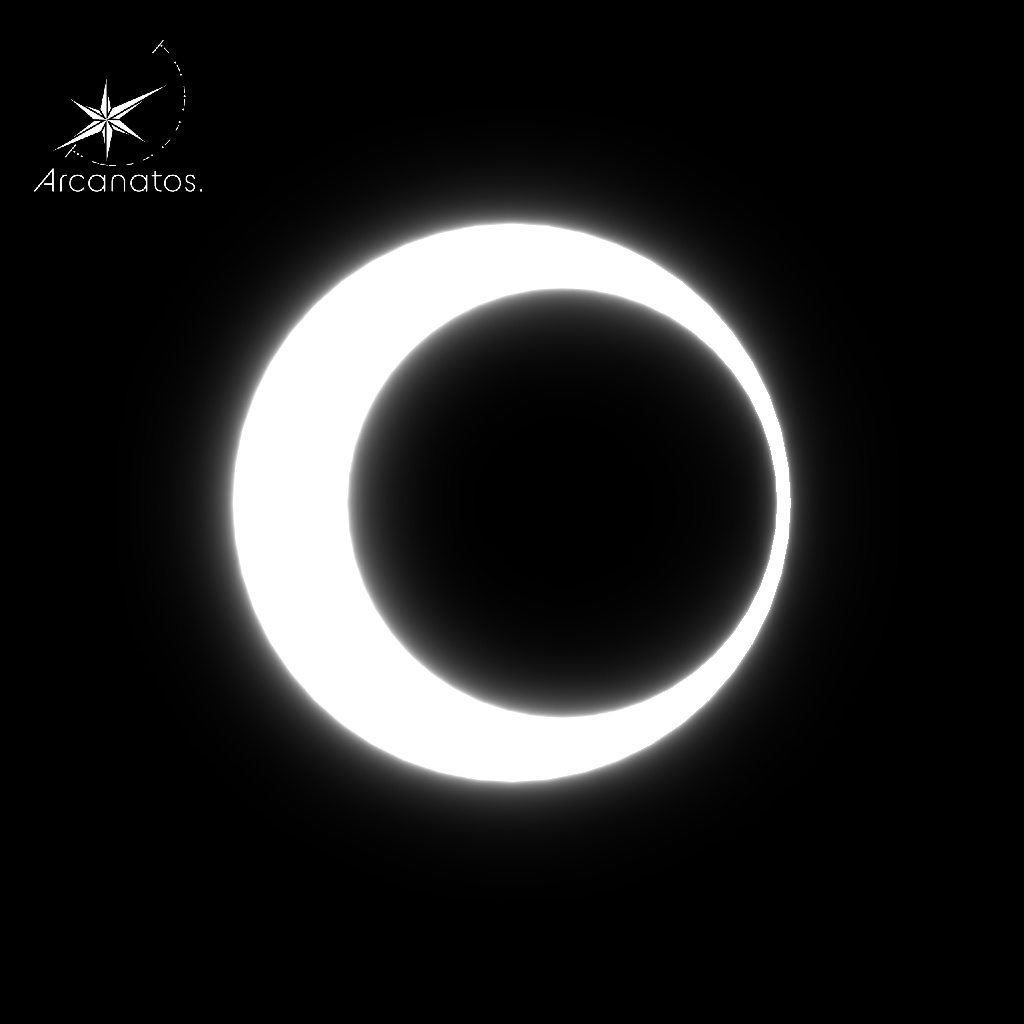 【VRChat想定】HairAcceMoon / 月型ヘアアクセ