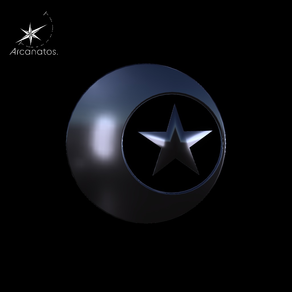 【VRChat想定】HairAcceMoonStar / 月と星型ヘアアクセ