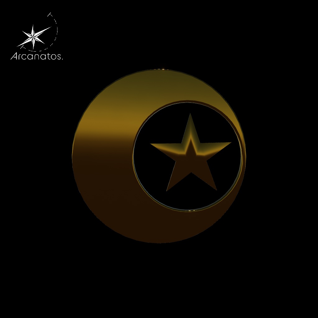 【VRChat想定】HairAcceMoonStar / 月と星型ヘアアクセ