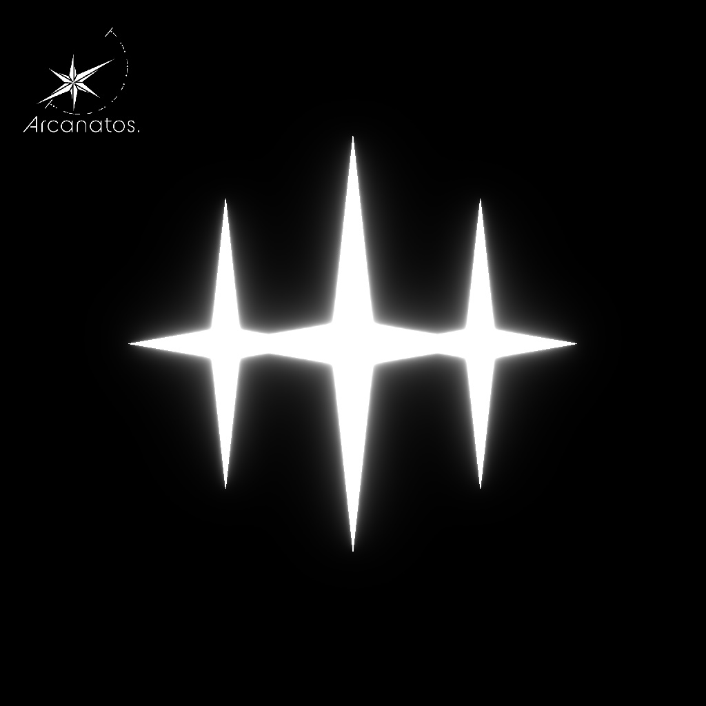 【VRChat想定】HairAcceTrident / トライデント型のヘアアクセ