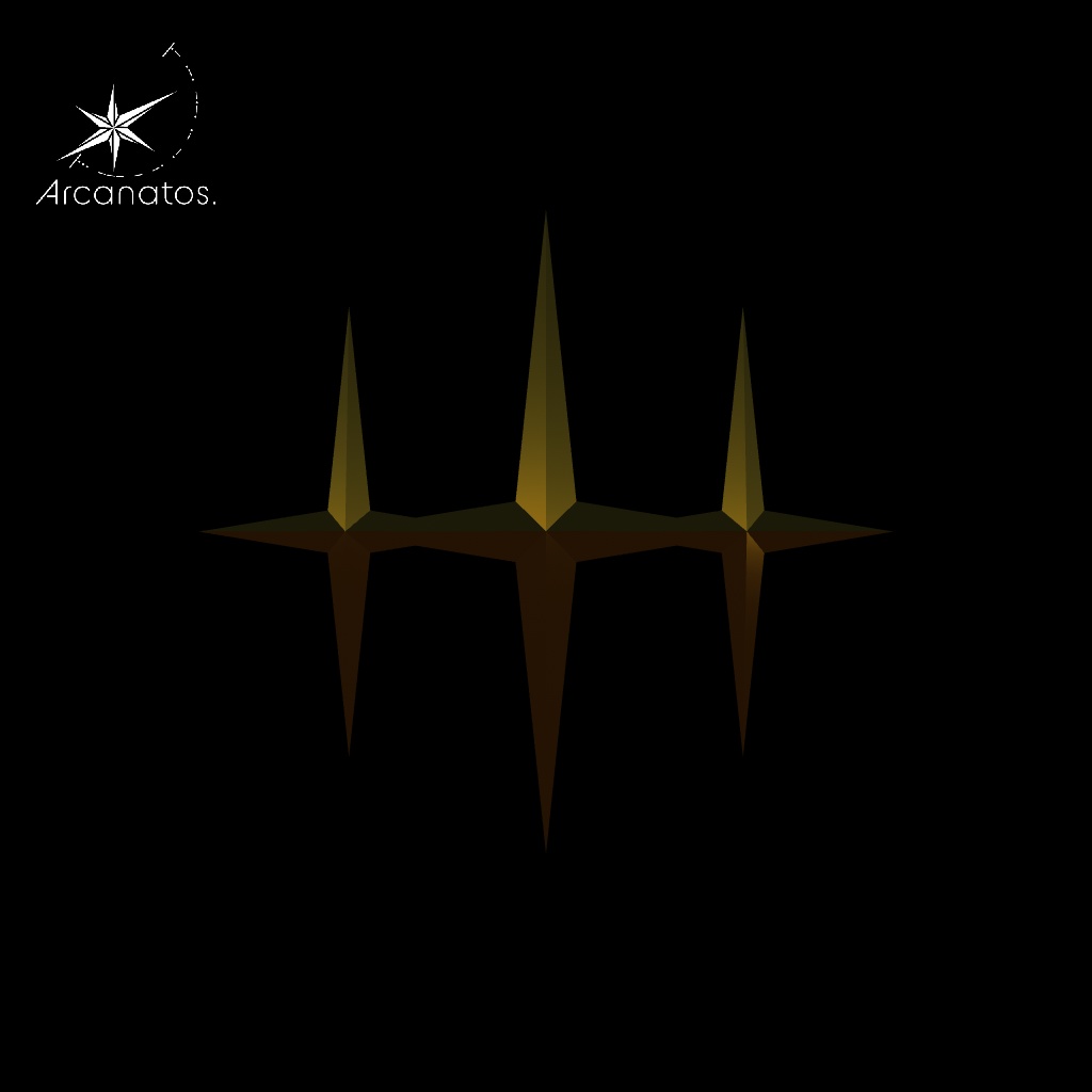 【VRChat想定】HairAcceTrident / トライデント型のヘアアクセ