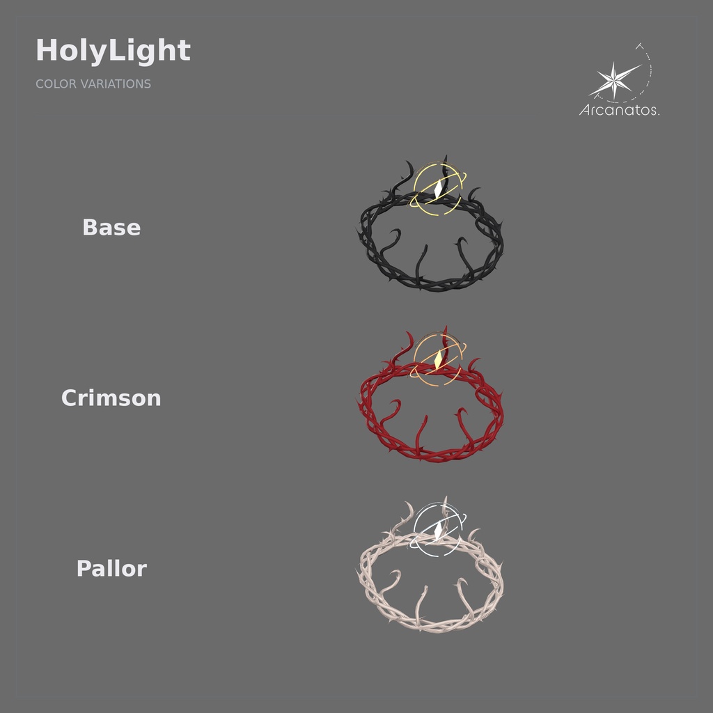 【VRChat想定・Modular Avatar必須】Thorn Halo Collection