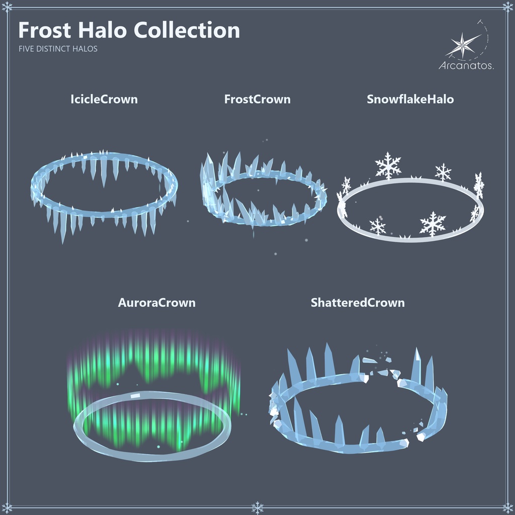 【VRChat想定・Modular Avatar必須】Frost Halo Collection