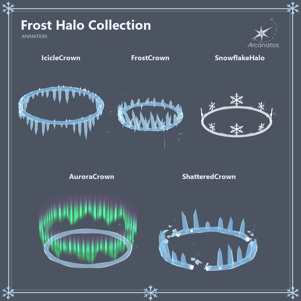 【VRChat想定・Modular Avatar必須】Frost Halo Collection