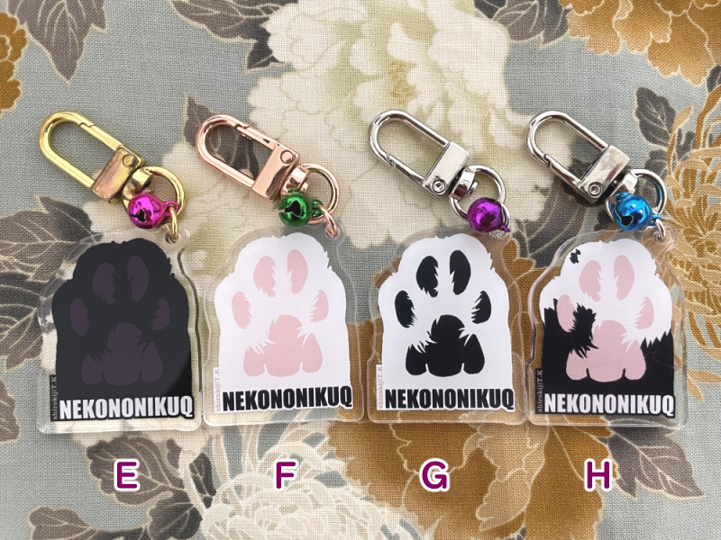 保護猫チャリティー：ニクキュウアクキー鈴付き