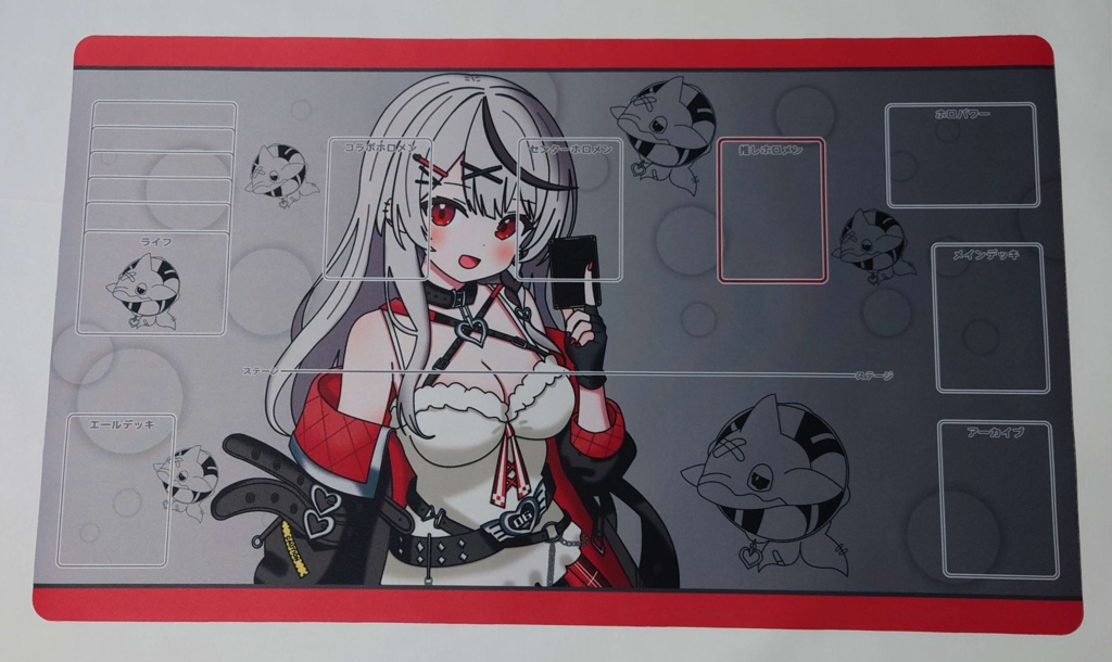 「沙花叉クロヱ」 非公式 ホロカ用 ラバープレイマット