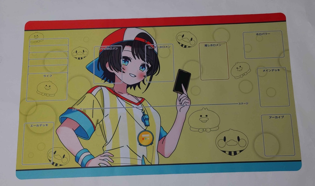 「大空スバル」 非公式 ホロカ用 ラバープレイマット