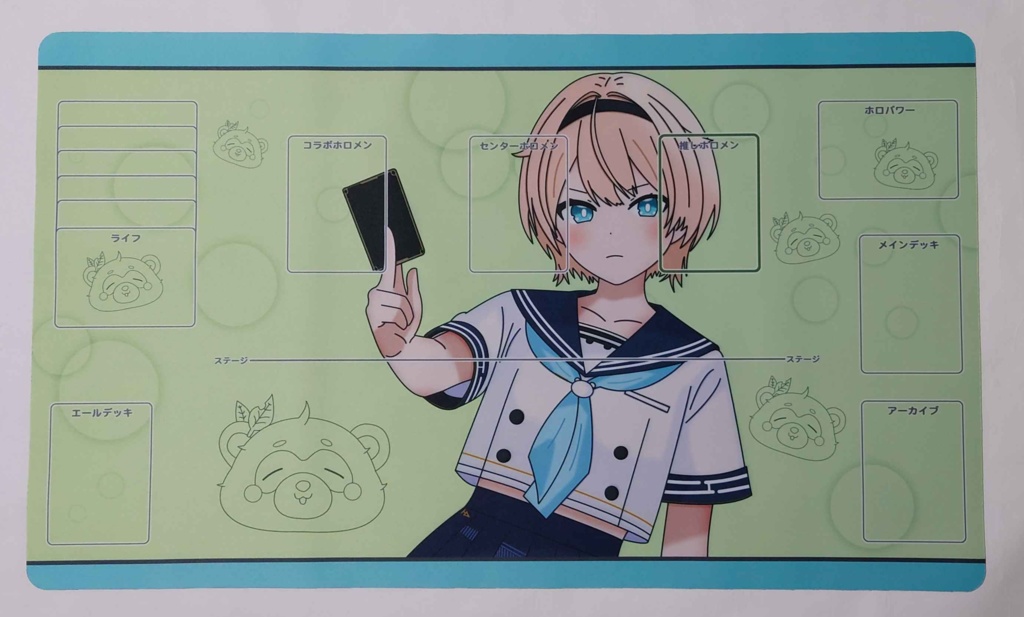 「風真いろは(セーラー服ver.)」 非公式 ホロカ用 ラバープレイマット
