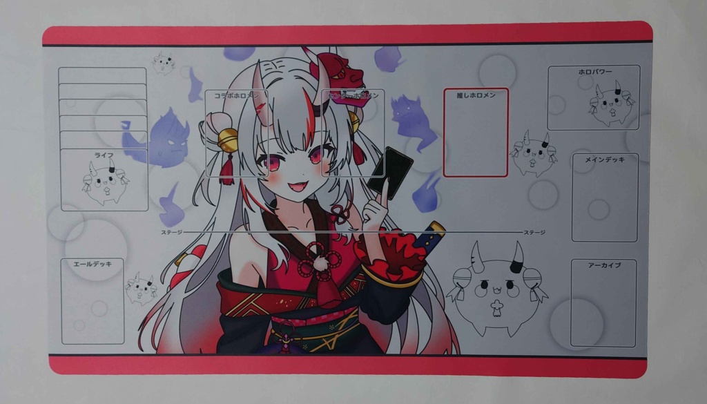 「百鬼あやめ」 非公式 ホロカ用 ラバープレイマット