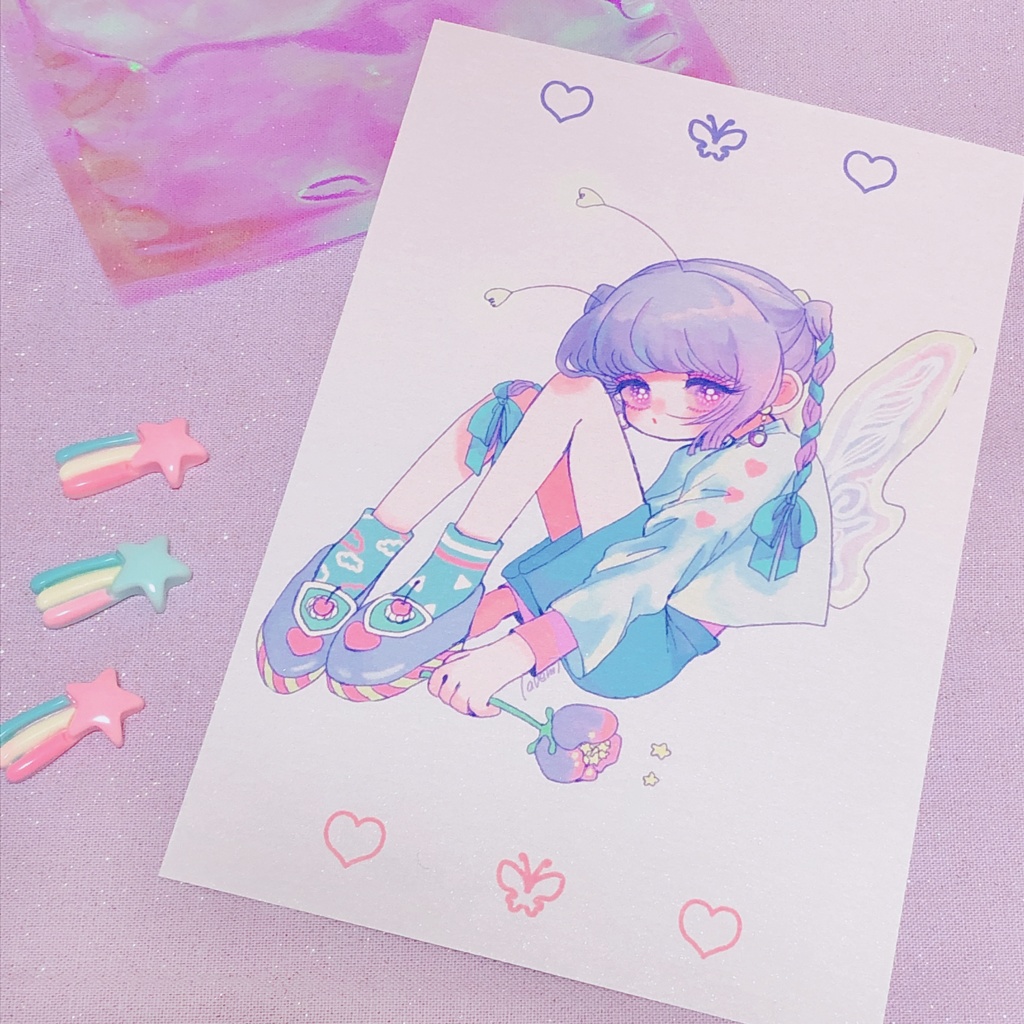 ちょうちょちゃんポストカード
