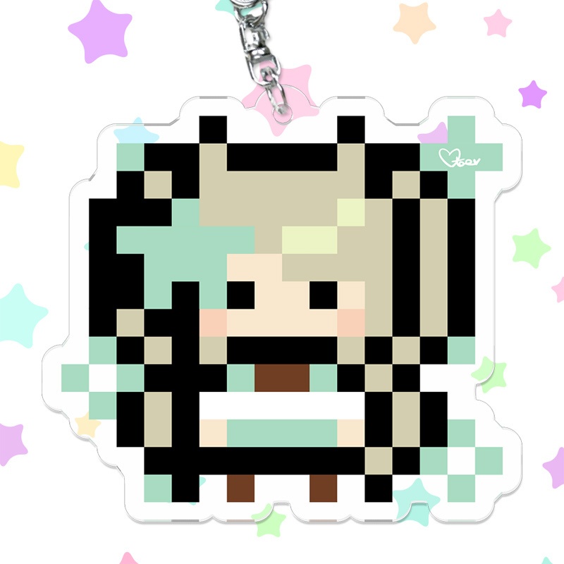 8bit スイートロリポップガールズアクリルキーホルダー 3種