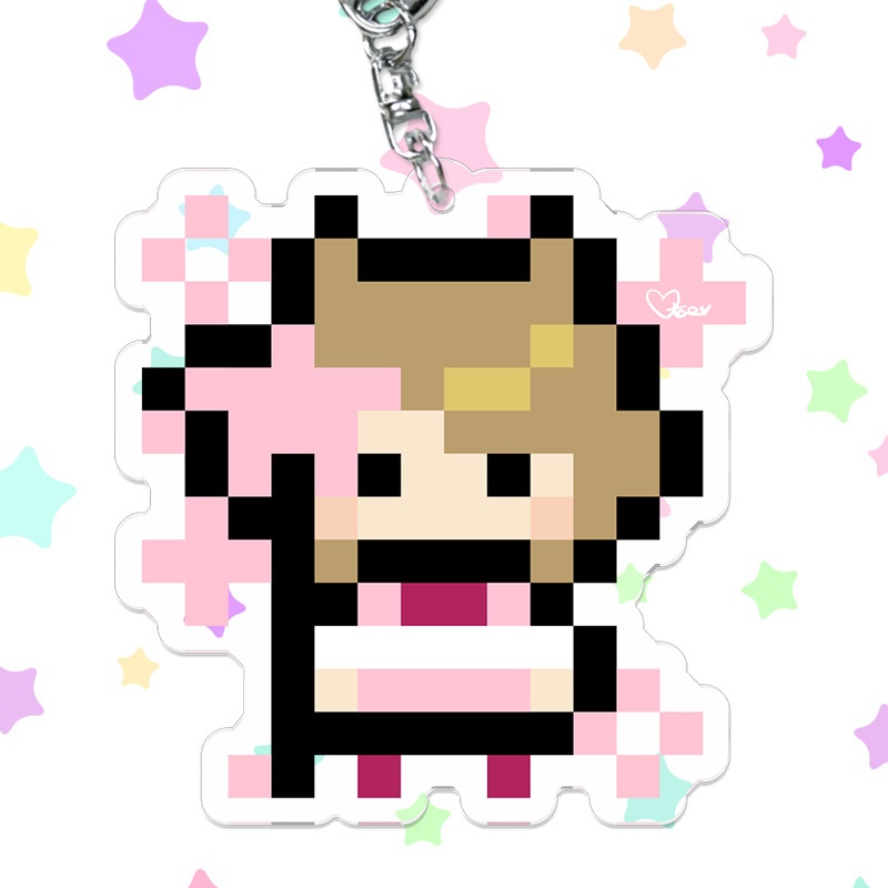 8bit スイートロリポップガールズアクリルキーホルダー 3種