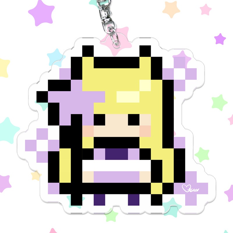 8bit スイートロリポップガールズアクリルキーホルダー 3種