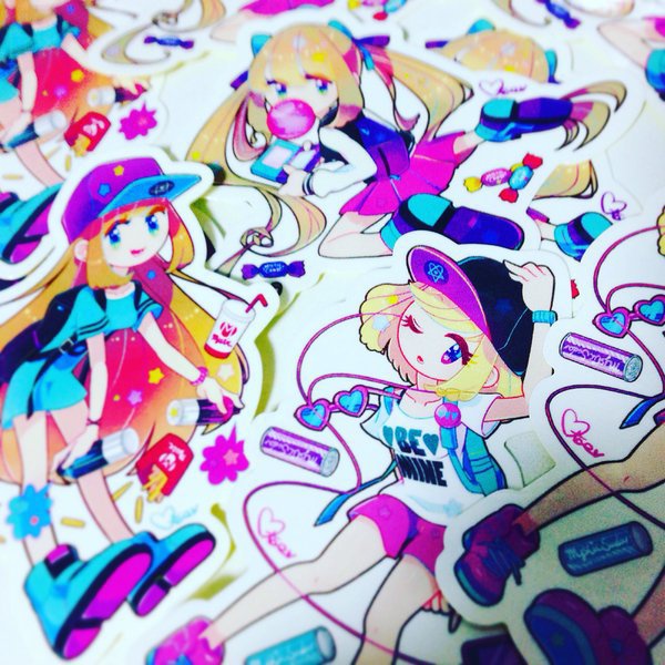 ウィークエンドガールズ ステッカー 全3種