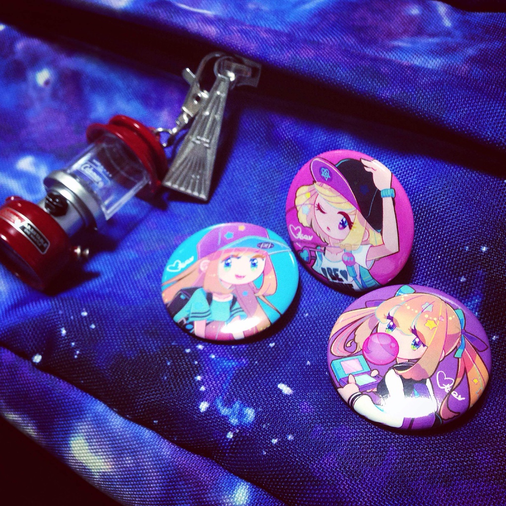 ウィークエンドガールズ 缶バッジ 全3種