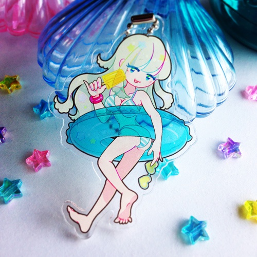 サマーフロートガール アクリルキーホルダー 全3種