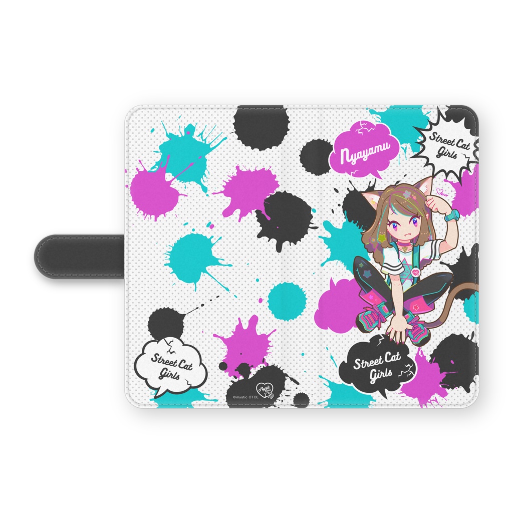 ストリートキャットガールズ Neo にゃやむ 手帳型Androidケース