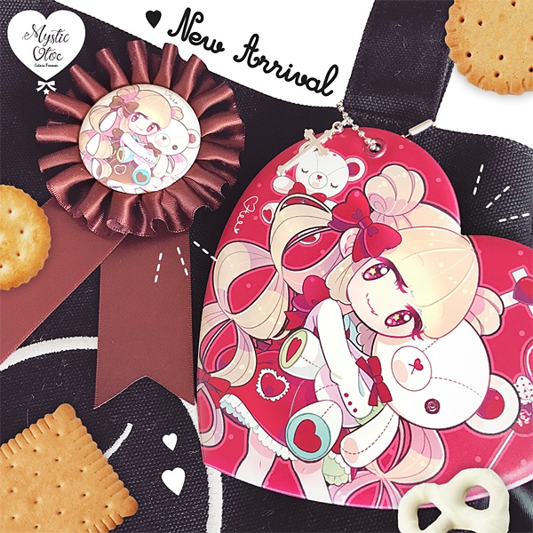 BEMINE テディ&ガール ショコラ ロゼットリボンバッジ