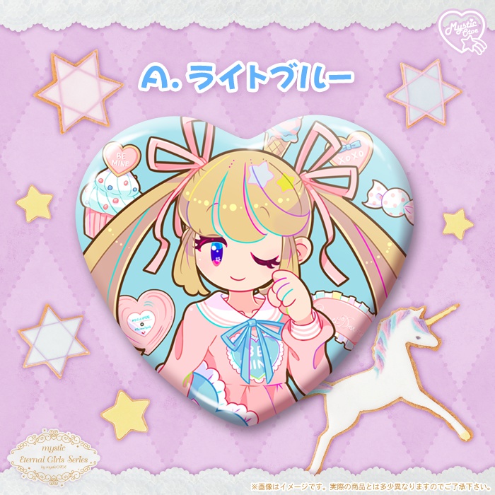 SweetLolita ハート型缶バッジ